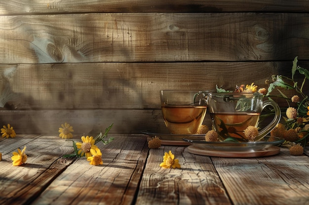 Steeping tea in traditional ceramic teapot